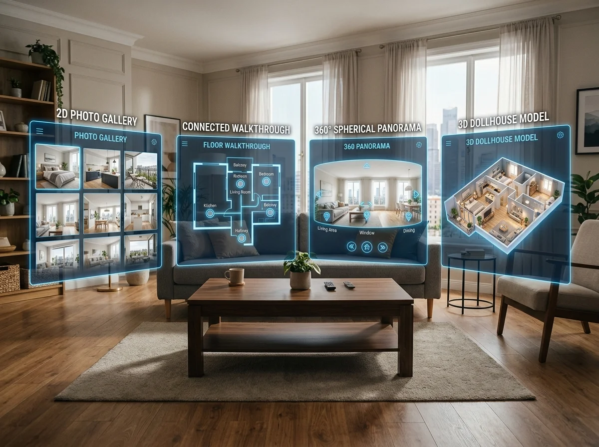 Property tours: photos, linked rooms, 360° or 3D?
